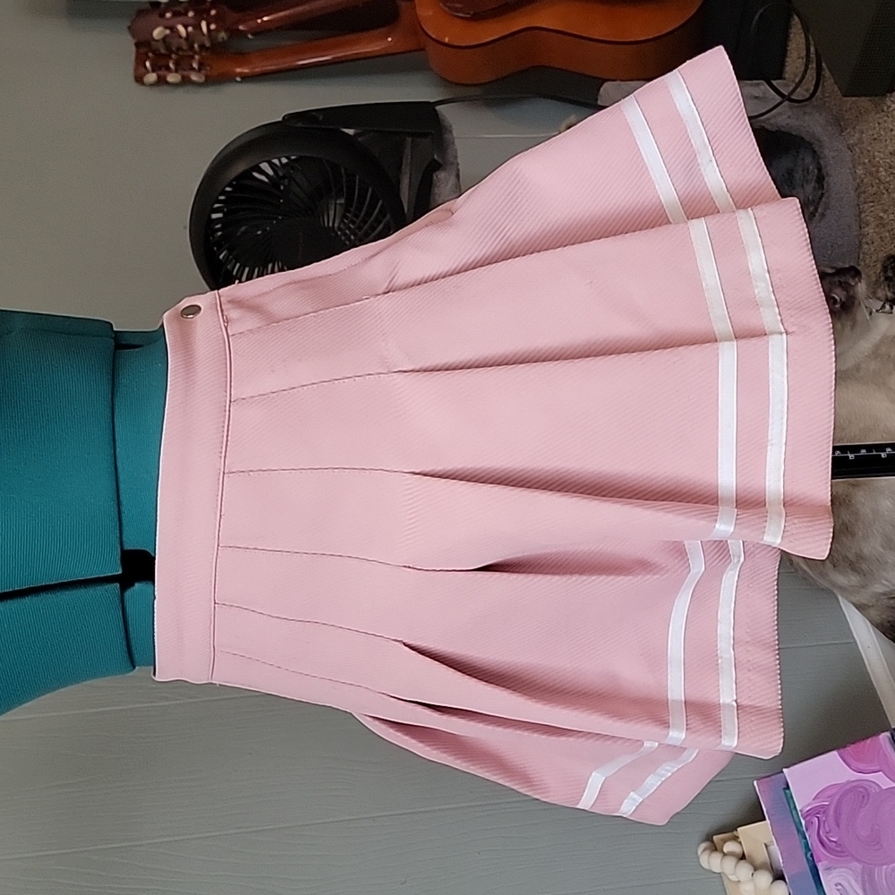 Pink Pleated Skirt